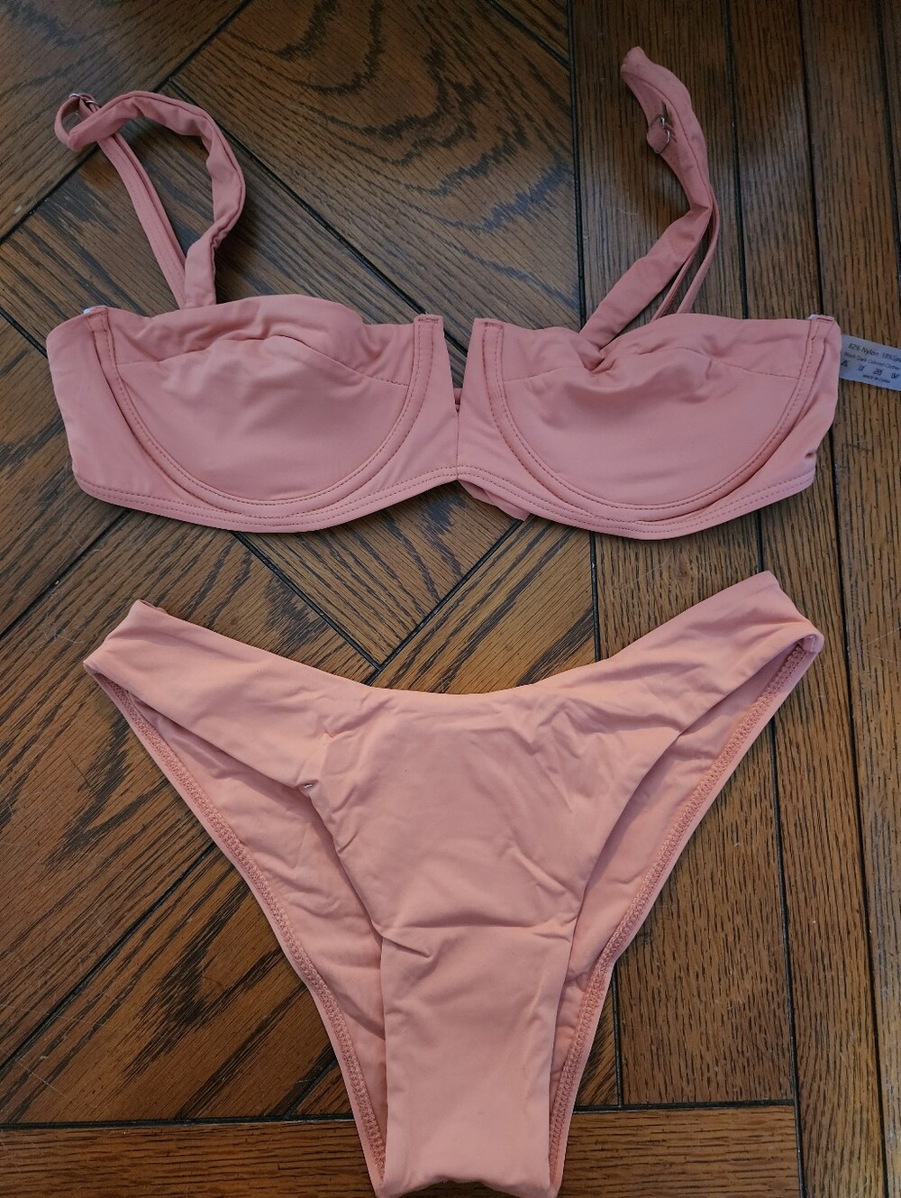 A4: Cinnamin Blush balconette wired bikini